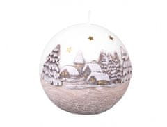 eoshop Sveča WINTER DREAM Žoga DIODA božič d10cm