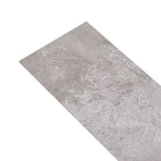 Vidaxl PVC talne plošče 5,02 m² 2 mm samolepilne zemeljsko sive