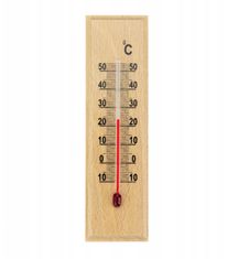 Sobni termometer lesen 14,5x4cm MALI, mešane oblike in barve