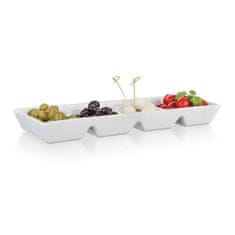 BANQUET Razdeljena porcelanska skleda BIANCA 33,7 x 13,7 x 3,6 cm,