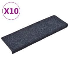 Vidaxl Preproge za stopnice 10 kosov antracitne 65x21x4 cm