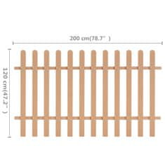 Vidaxl Ograja WPC 200x120 cm