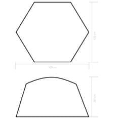 Vidaxl Šotor za bazen iz blaga 500x433x250 cm moder