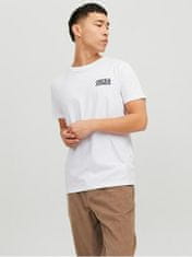 Jack&Jones Moška majica s kratkimi rokavi JJECORP Slim Fit 12151955 White /Small (Velikost XL)