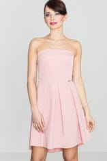 Lenitif Ženska večerna obleka Evamour K368 roza XL