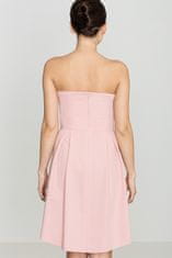 Lenitif Ženska večerna obleka Evamour K368 roza XL