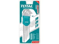 Total TORX L-ključi Skupaj THT106392 TORX L-ključi podaljšani, komplet 9 kosov, 10-50 mm, CrV