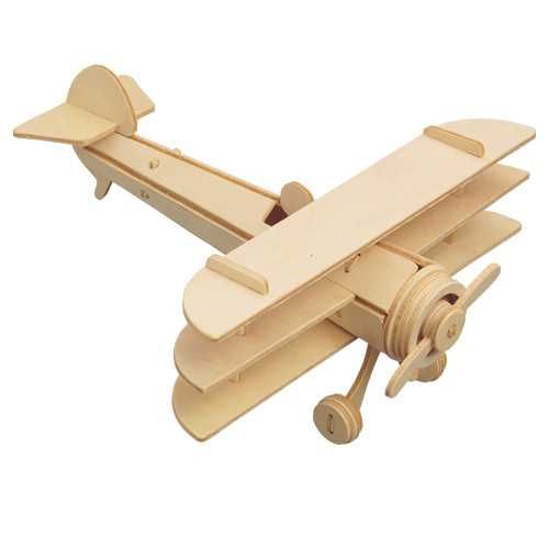 Woodcraft Lesena 3D sestavljanka triplane P074