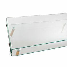 NEW Stranska miza DKD Home Decor Prozorno Kristal les bukve (110 x 55.3 x 45 cm)