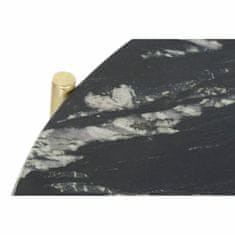 DKD Home Decor Stranska mizica DKD Home Decor Black Golden Marble Iron (81 x 81 x 44 cm)