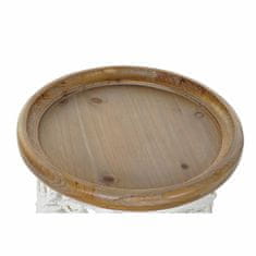 Miramarket Stranska miza DKD Home Decor Jelka Naraven Kovina Bela 30 x 40 cm Les MDF 43 x 43 x 57 cm