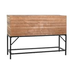 DKD Home Decor Konzola DKD Home Decor Črna temno rjava kovina Elov recikliran les 120 x 34,5 x 85 cm