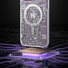 Kingxbar Magnetni etui za iPhone 14 Pro MagSafe PQY Geek Series zlati