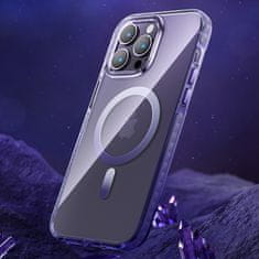 Kingxbar Magnetno ohišje za iPhone 14 MagSafe PQY Ice Crystal Series sivo