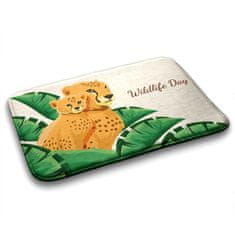 tulup.si Preproga za kopalnico Cheeta -africa 75x45 cm Bela