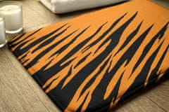 tulup.si Kopalniška preproga Tiger stripes 75x45 cm Bela