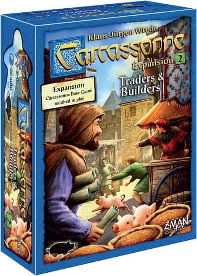 Z-Man Games družabna igra Carcassonne Traders & Builders, razširitev angleška verzija