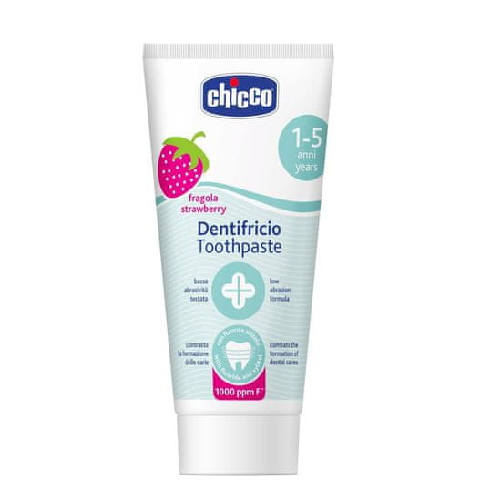 Chicco Jagoda fluoridna zobna pasta 50ml, 1-5 let