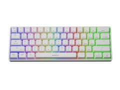 Genesis Gaming Keyboard THOR 660/RGB/Gateron Brown/Wireless USB + Bluetooth/US layout/White