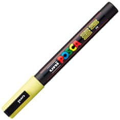 Uni-ball Posca akrilni marker PC-3M, 0,9 - 1,3 mm, pastelno rumen (tanka okrogla konica)