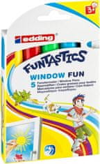 Edding Otroški marker za okna Funtastics 16, komplet 5 barv