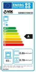 VOX electronics SBM6510W3D vgradna pečica