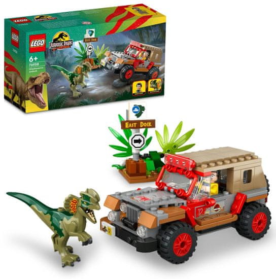 LEGO Jurassic World 76958 napad dilophozavra