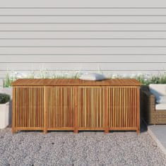 Vidaxl Vrtna škatla za shranjevanje 200x80x75 cm trden akacijev les