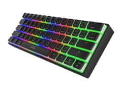 Genesis Gaming Keyboard THOR 660/RGB/Gateron Brown/Wireless USB + Bluetooth/US layout/Black