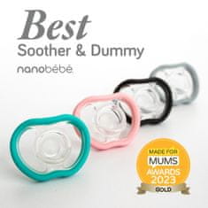 Nanobébé Active Flexy duda (4m+) mint-siva 4-pack