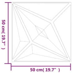 Vidaxl Stenski paneli 24 kosov beli 50x50 cm XPS 6 m² zvezda