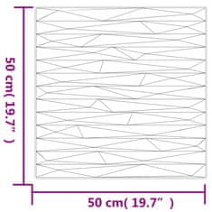 Vidaxl Stenski paneli 12 kosov črni 50x50 cm XPS 3 m² kamen