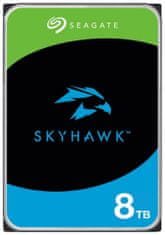 Seagate SkyHawk 8TB HDD / ST8000VX010 / Notranji 3,5" / 7200 vrt/min / SATA III / 256 MB