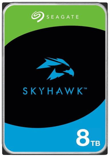 Seagate SkyHawk 8TB HDD / ST8000VX010 / Notranji 3,5" / 7200 vrt/min / SATA III / 256 MB