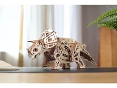 UGEARS 3D lesena mehanska sestavljanka Triceratops