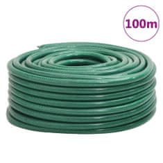 Vidaxl Vrtna cev zelena 1,3" 100 m PVC