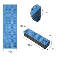 NILLS CAMP NC1768 Kék összecsukható hálóbetét 188 cm 