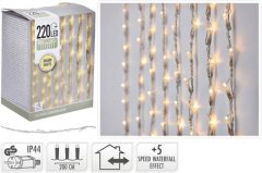 HOMESTYLING Svetlobna veriga Homestyling KO-AX8405800 WATERFALL toplo bela 220 LED / 2 m