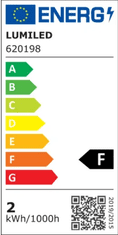 LUMILED 10x LED žarnica GU10 1,5W = 15W 135lm 6500K Hladno bela 120°