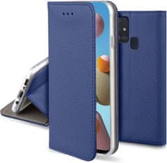 slomart etui samsung galaxy m21 denarnica s flip magnetom mornarsko modra