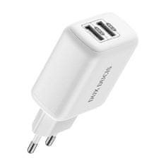 slomart omrežni polnilec 12w 2.4a 2xusb dux ducis c10 white