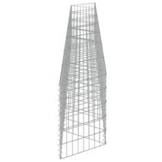 Vidaxl Gabion stena iz pocinkanega jekla 450x30x50 cm