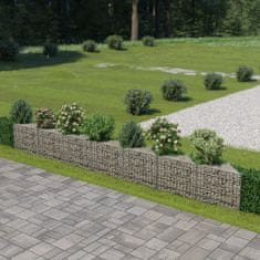 Vidaxl Gabion stena iz pocinkanega jekla 450x30x50 cm