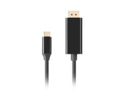 Lanberg Kabel USB-C(M)->DisplayPort(M) 1,8 m 4K 60Hz črn