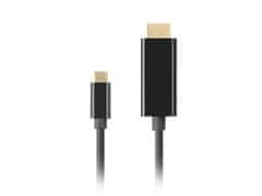 Roline Lanberg Kabel USB-C(M)->HDMI(M) 3m 4K 60Hz črn