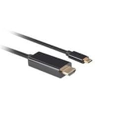 Roline Lanberg Kabel USB-C(M)->HDMI(M) 3m 4K 60Hz črn