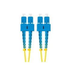 Lanberg optični povezovalni kabel SM SC/UPC-SC/UPC duplex 2m LSZH G657A1 premer 3mm, rumena barva
