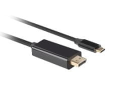 Lanberg Kabel USB-C(M)->DisplayPort(M) 1,8 m 4K 60Hz črn