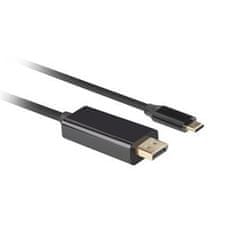 Lanberg Kabel USB-C(M)->DisplayPort(M) 1,8 m 4K 60Hz črn