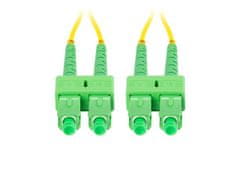 Lanberg optični povezovalni kabel SM SC/APC-SC/APC duplex 2m LSZH G657A1 premer 3mm, rumena barva